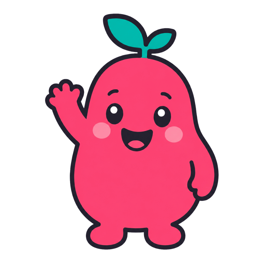 Mascotte ohtop qui fait coucou