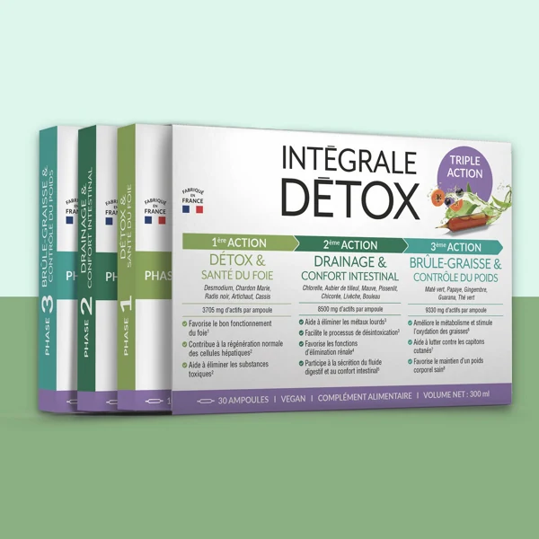 Purvival Intégrale Détox, cure détox en ampoules
